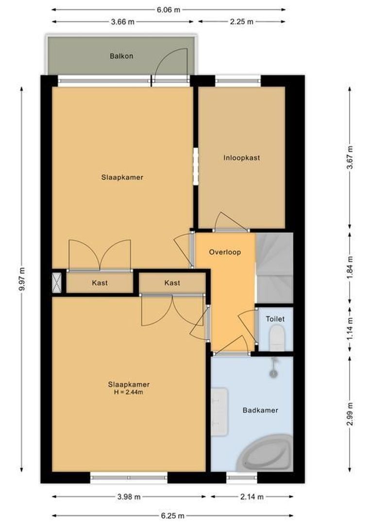 van Struykstraat 31, Noordwijk plattegrond-2