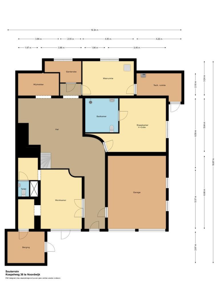 Koepelweg 36, Noordwijk plattegrond-2