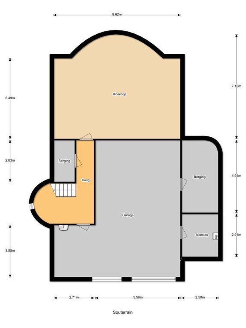 Bosweg 9, Noordwijk plattegrond-2