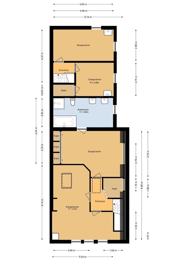 Piet Heinstraat 81, Noordwijk plattegrond-2