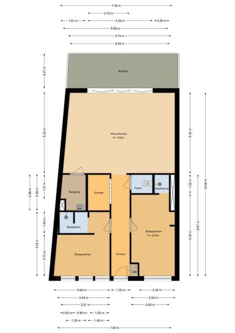 Jan van Henegouwenweg 29, Noordwijk plattegrond-0