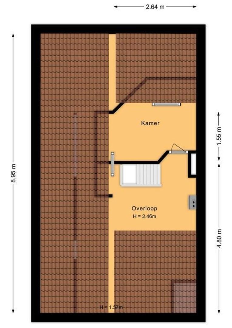 Golfweg 21, Noordwijk plattegrond-2