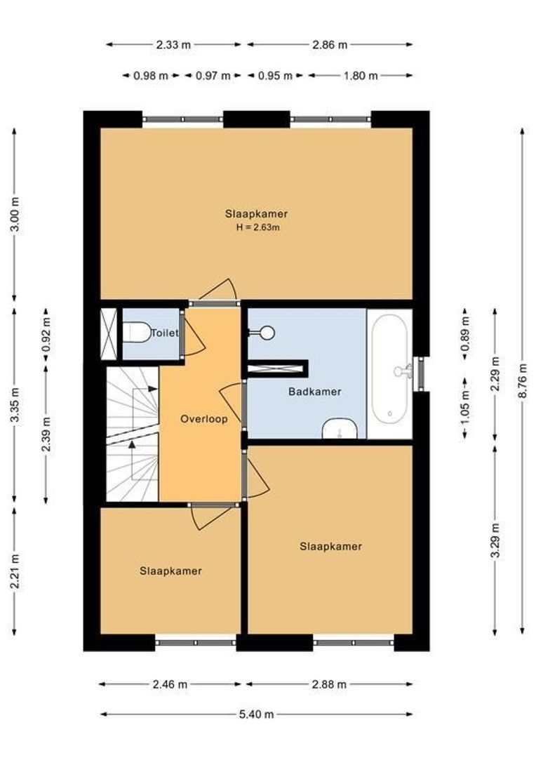 Tamarijnslaantje 12, Noordwijk plattegrond-2