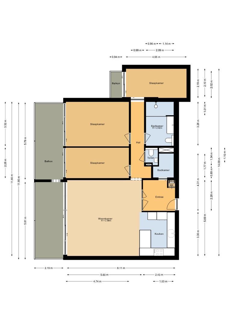 Marevista 37, Noordwijk plattegrond-0