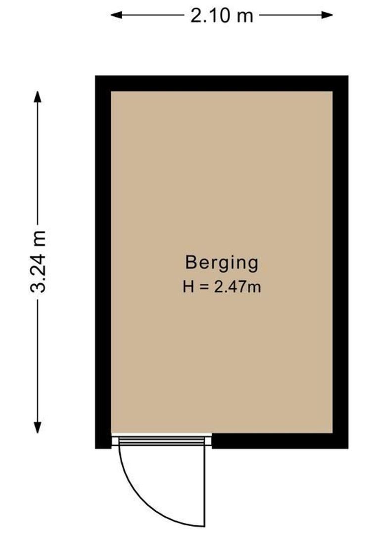 Tamarijnslaantje 19, Noordwijk plattegrond-1