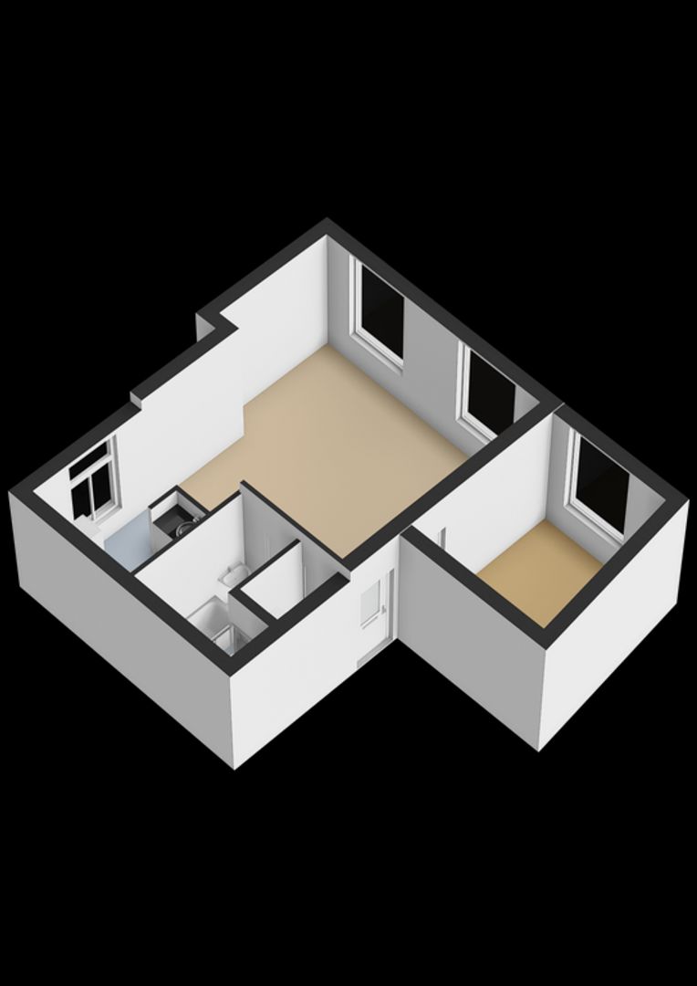 Voorstraat 52 E, Noordwijk plattegrond-1
