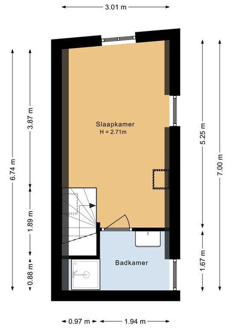 Voorstraat 114, Noordwijk plattegrond-1