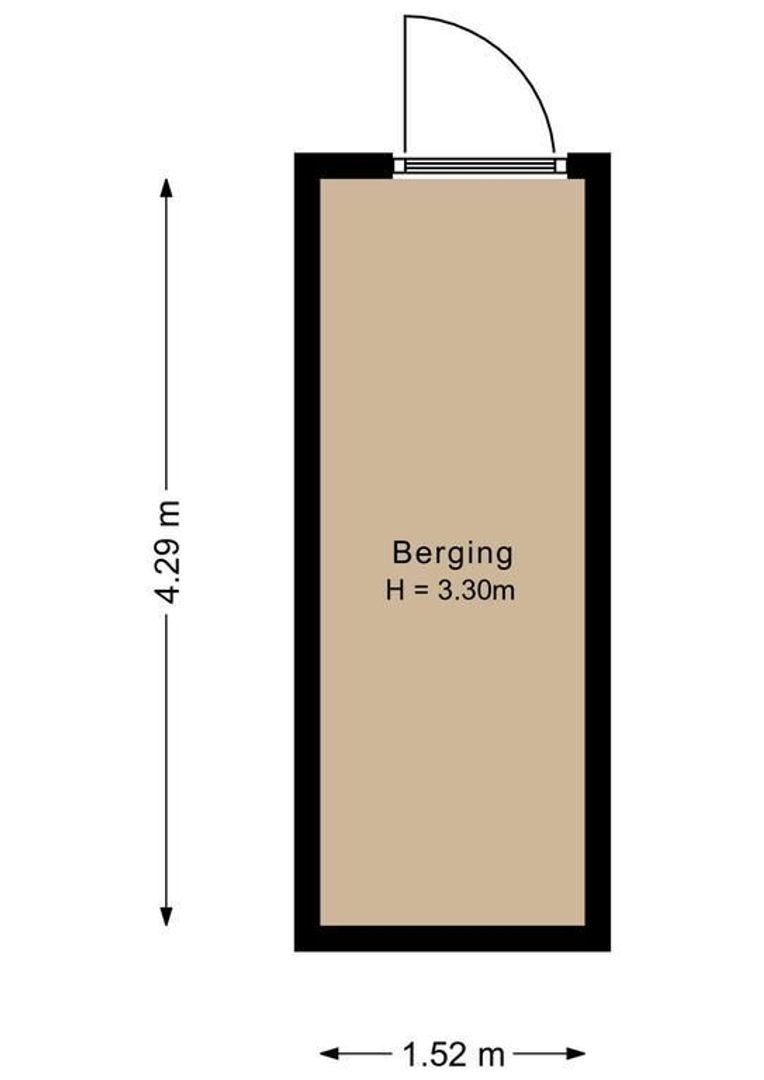 Huis ter Duinstraat 44 A, Noordwijk plattegrond-1