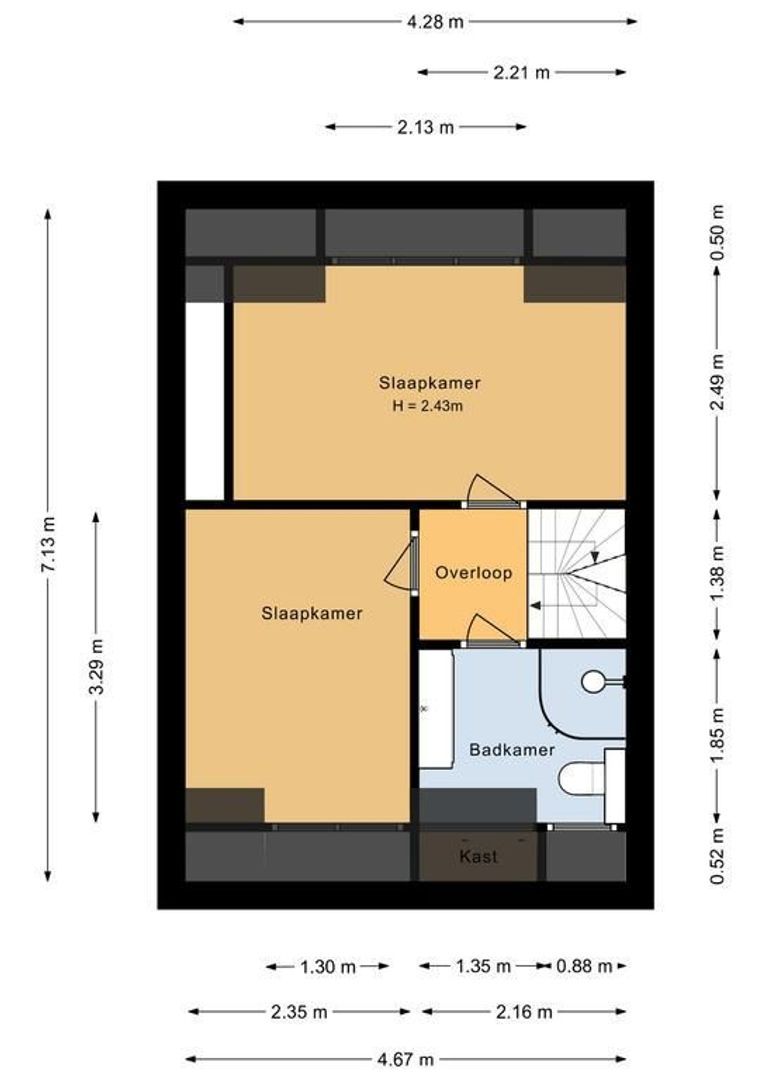 Julianastraat 56, Noordwijk plattegrond-2