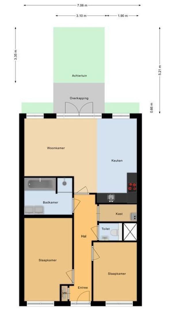Duinweg 14 C, Noordwijk plattegrond-0
