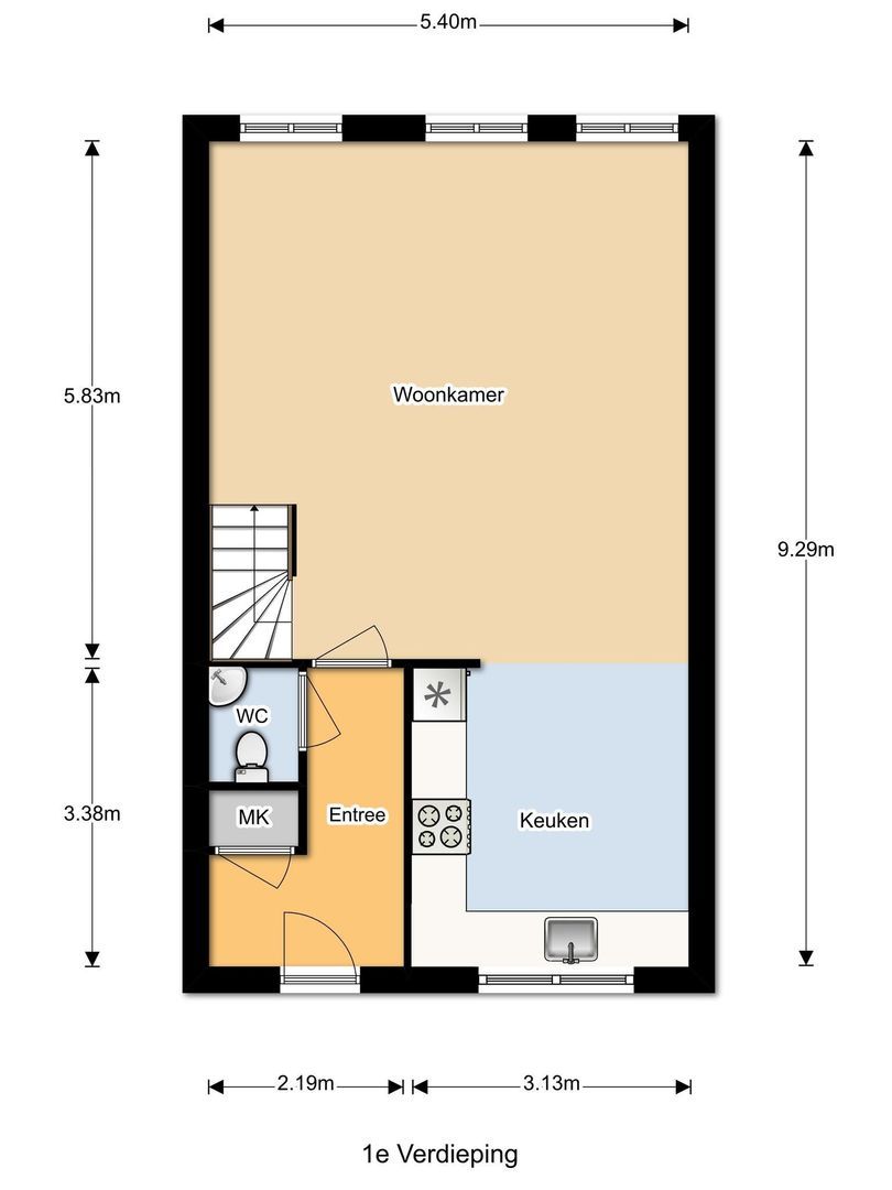 Jan de Ridderstraat 53, Noordwijk plattegrond-0