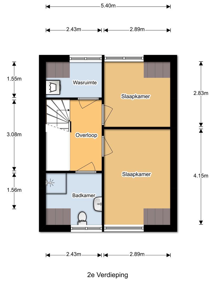 Jan de Ridderstraat 53, Noordwijk plattegrond-1