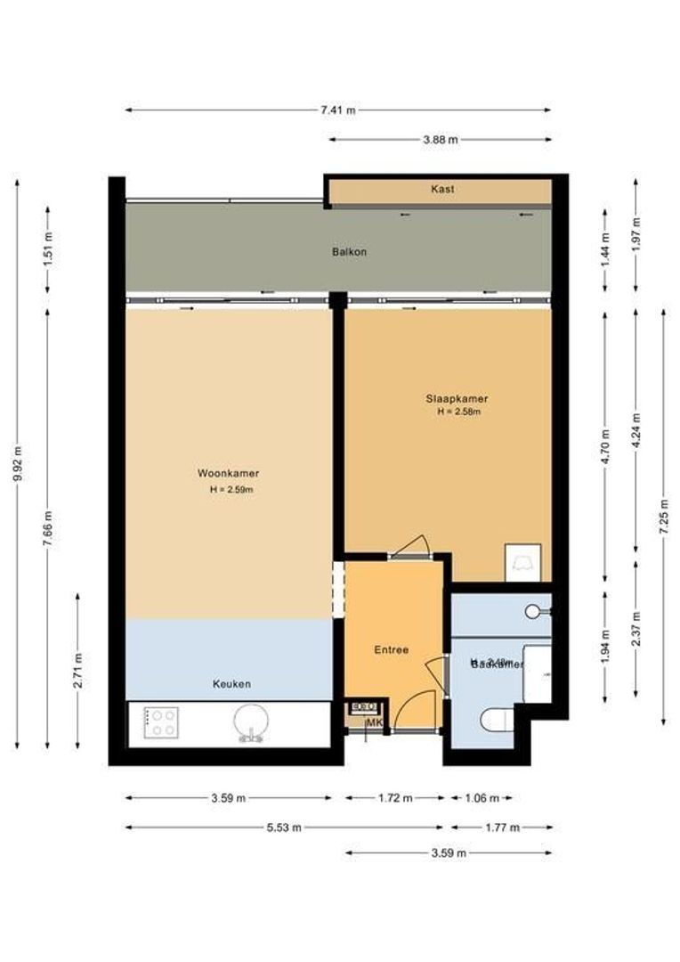 Duindistel 27, Noordwijk plattegrond-0