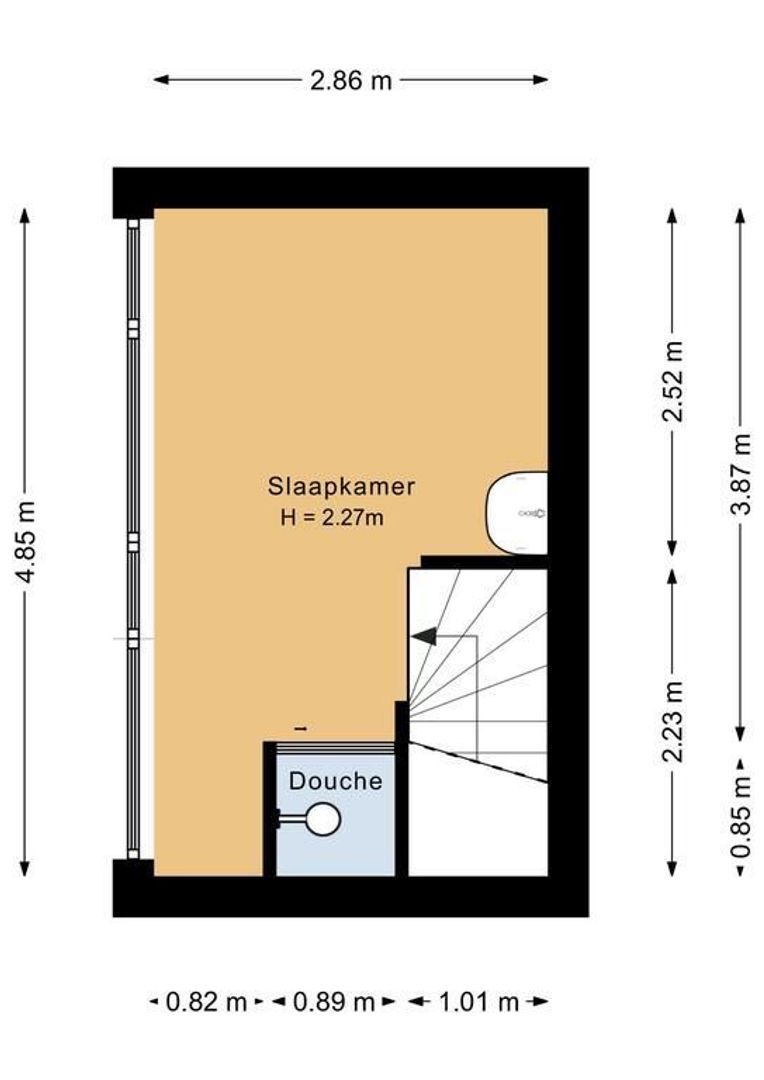 Voorstraat 52 I, Noordwijk plattegrond-1