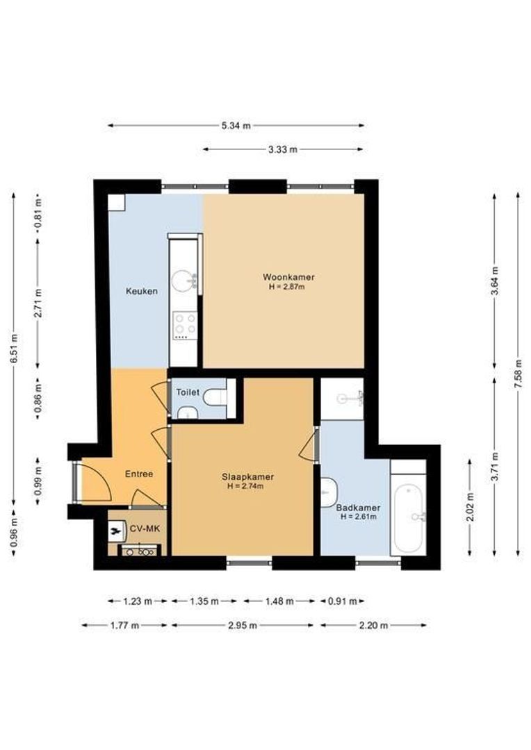 Lindenplein 4 E, Noordwijk plattegrond-0