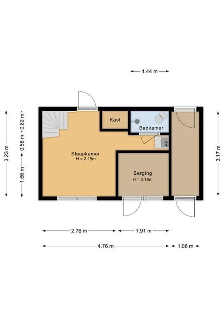 Quarles van Uffordstraat 92, Noordwijk plattegrond-5