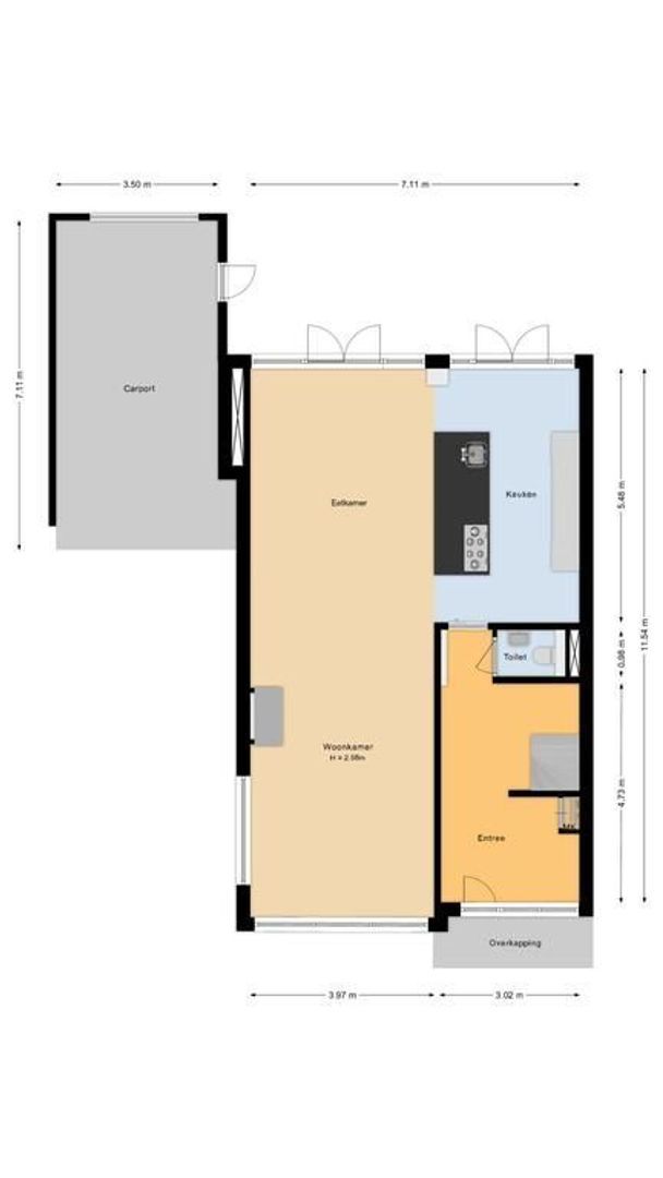 Duinwetering 9, Noordwijk plattegrond-1
