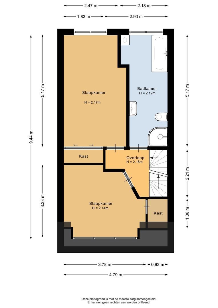 Zoutmanstraat 43, Noordwijk plattegrond-2