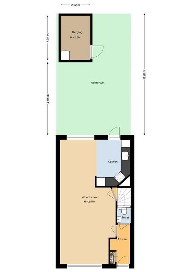 Molenstraat 14, Noordwijk plattegrond-0