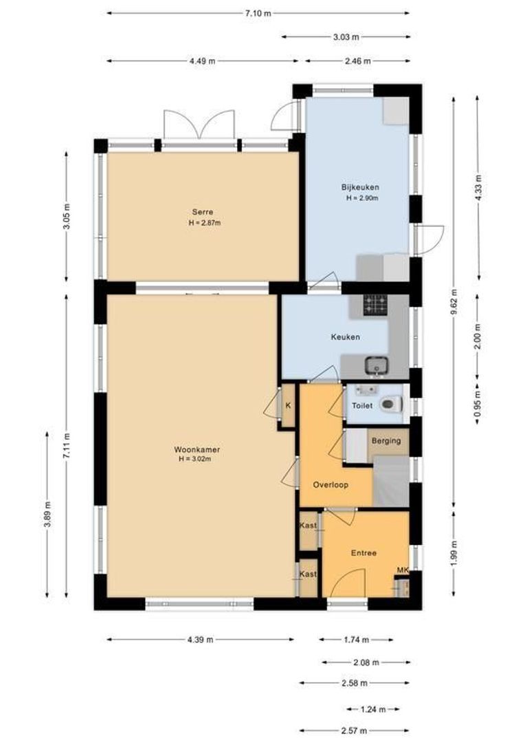 Koepelweg 6, Noordwijk plattegrond-1