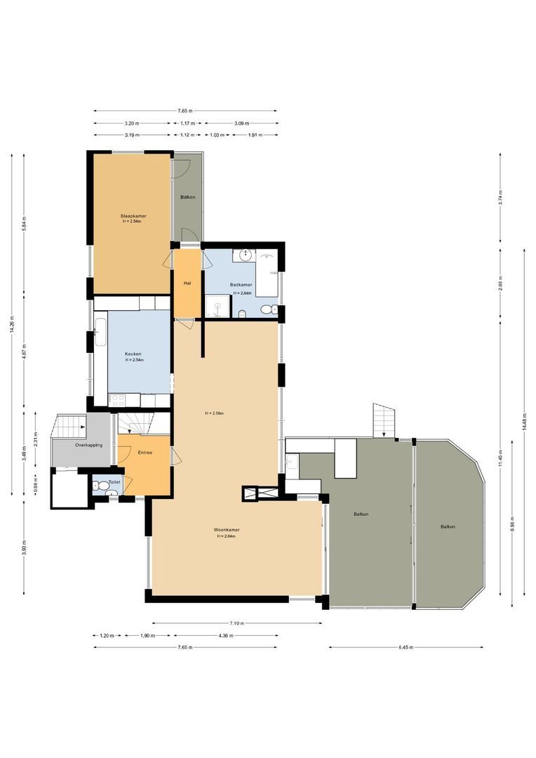 Dobbelmannduin 2, Noordwijk plattegrond-2