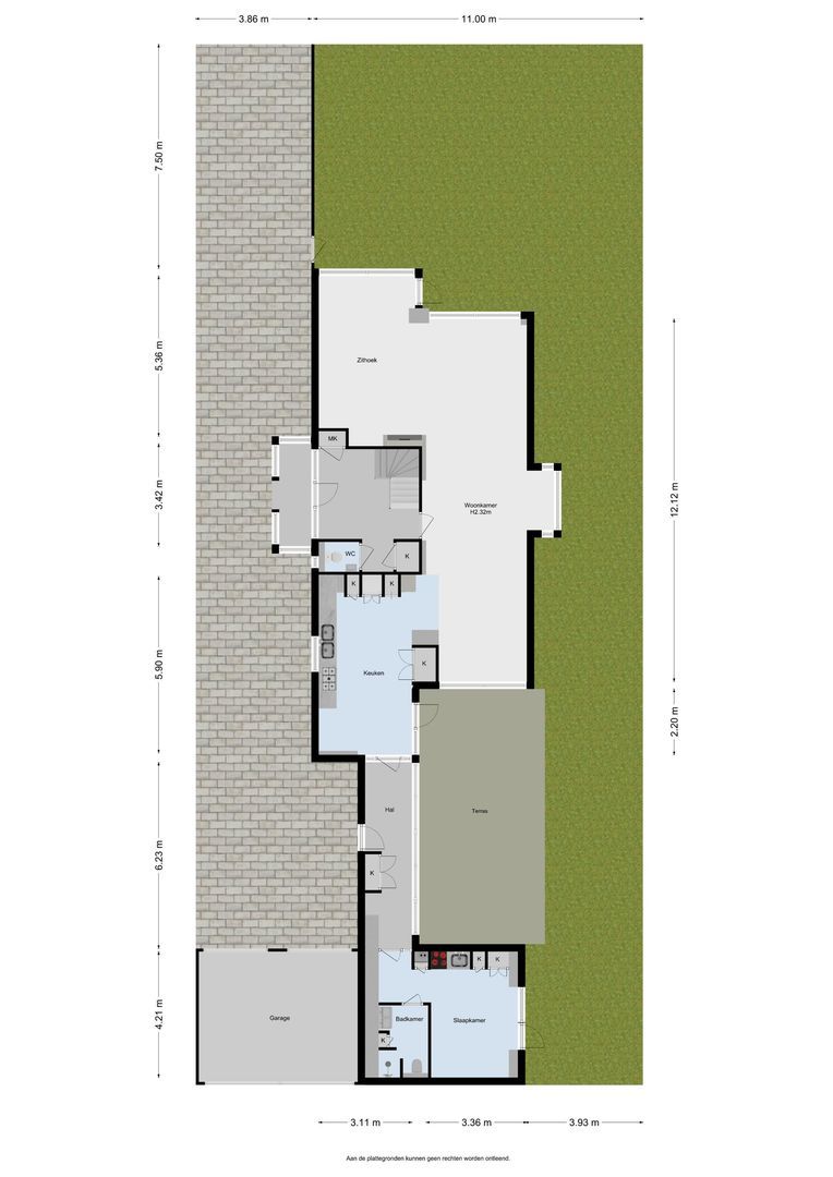 Erasmusweg 53, Noordwijk plattegrond-0