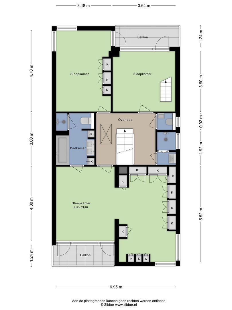 Erasmusweg 53, Noordwijk plattegrond-2