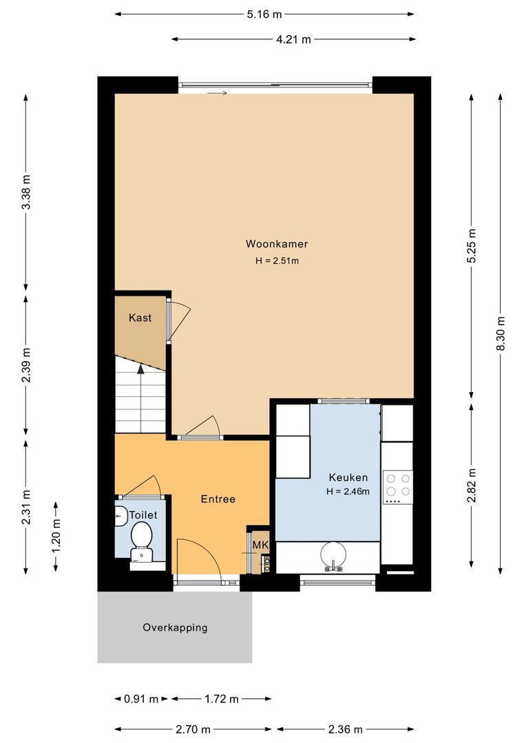 Tolhoren 31, Noordwijk plattegrond-1
