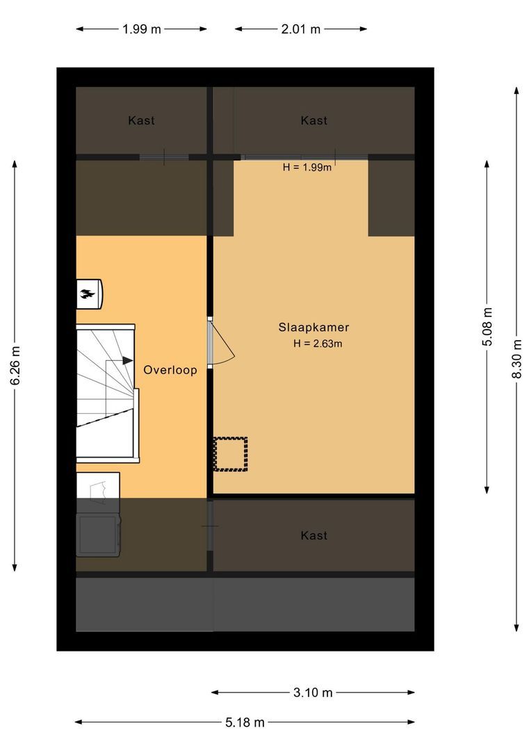 Tolhoren 31, Noordwijk plattegrond-3