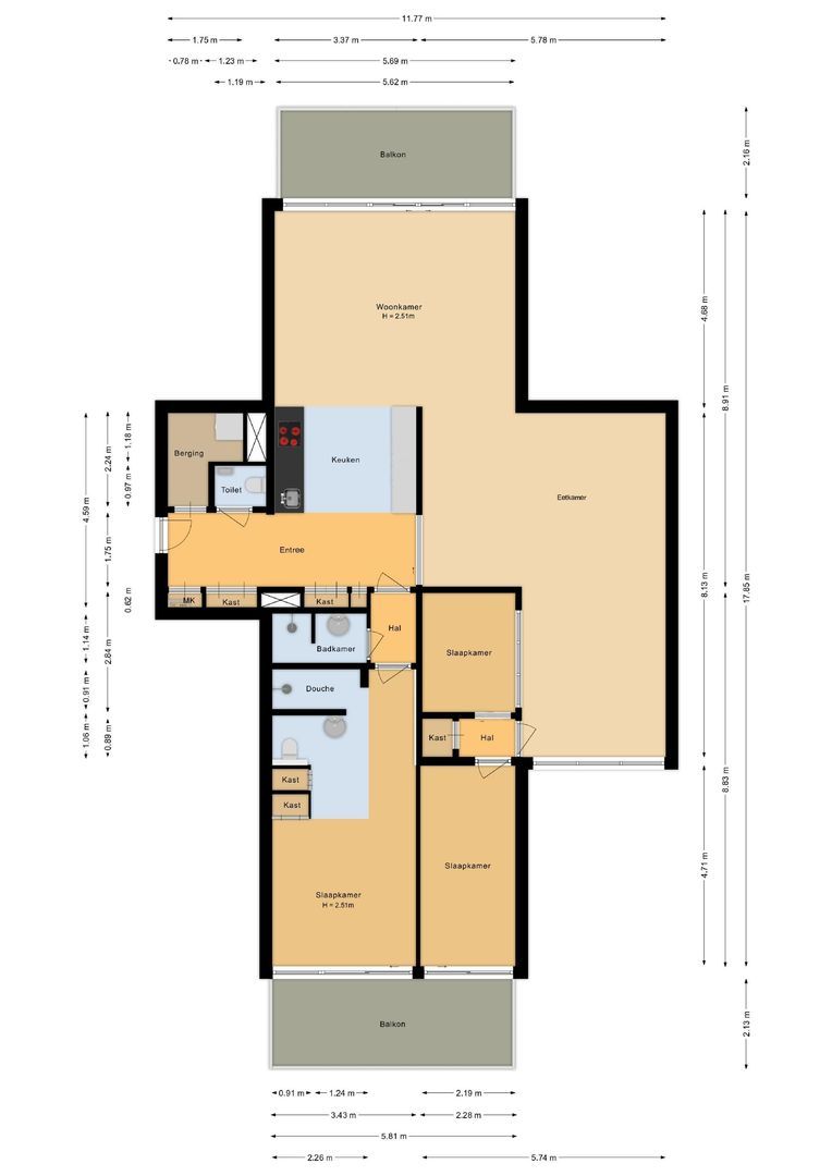 Duinwijck 23, Noordwijk plattegrond-0