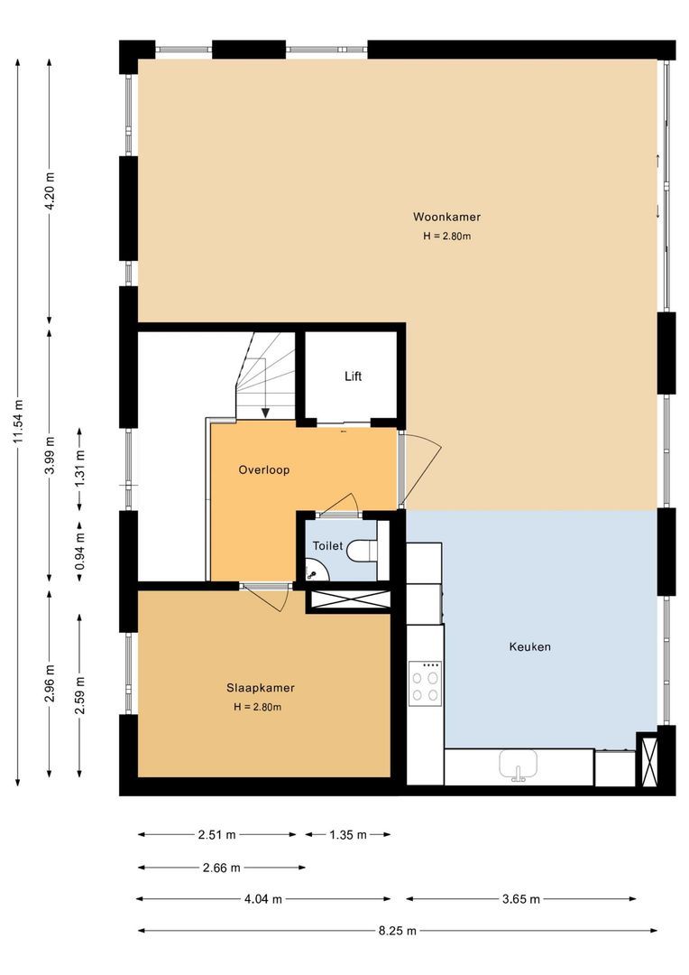 Dobbelmannduin 6 A, Noordwijk plattegrond-3