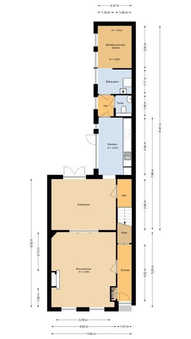 Piet Heinstraat 62, Noordwijk plattegrond-0