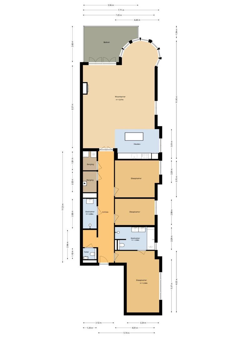 Koningin Astrid Boulevard 29 A, Noordwijk plattegrond-0