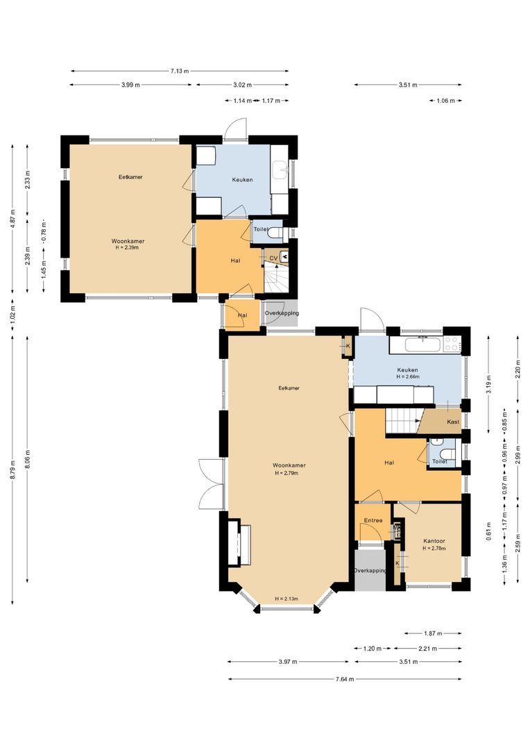 van Panhuysstraat 74, Noordwijk plattegrond-1