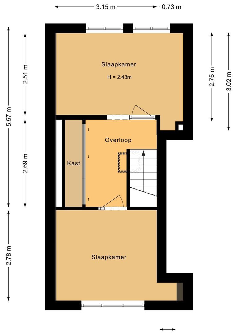 Zeestraat 8, Noordwijk plattegrond-2
