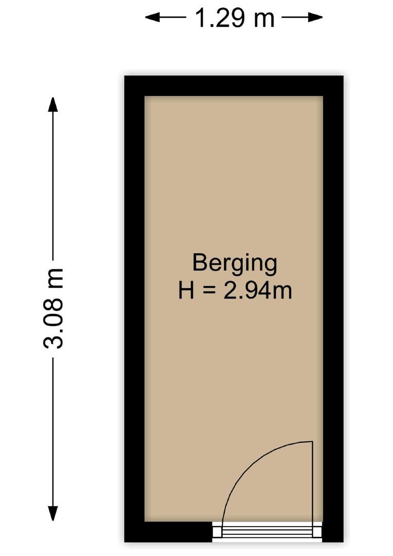 Kerkstraat 42 E, Noordwijk plattegrond-1