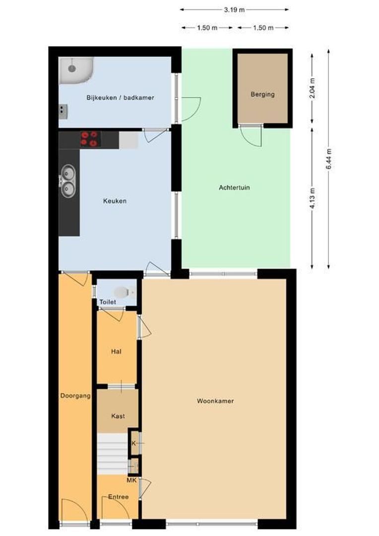Piet Heinstraat 15, Noordwijk plattegrond-0