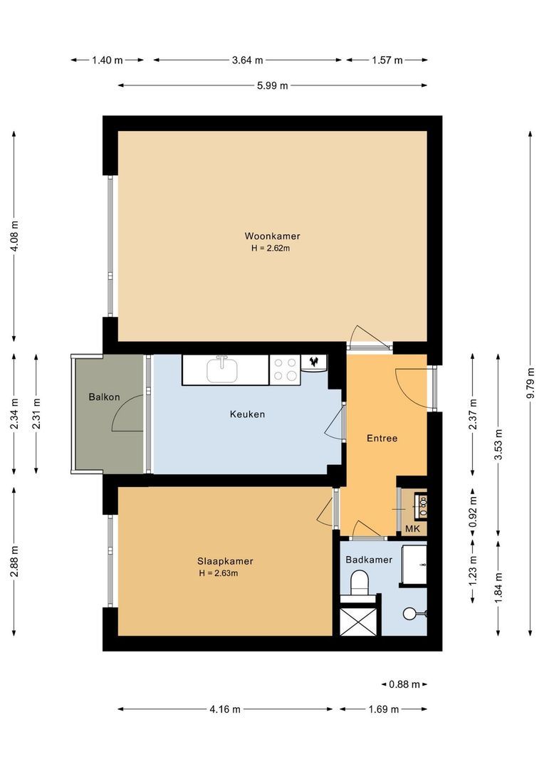 Clusiusweg 46, Noordwijk plattegrond-0