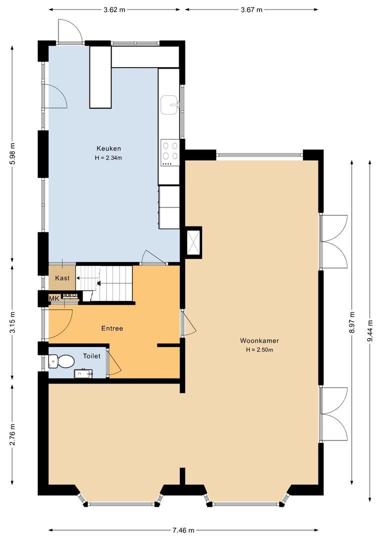 Breloftpark 18, Noordwijk plattegrond-1