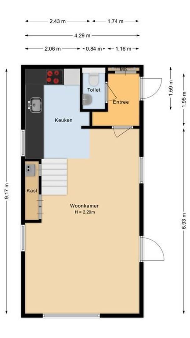 Zeestraat 9, Noordwijk plattegrond-4