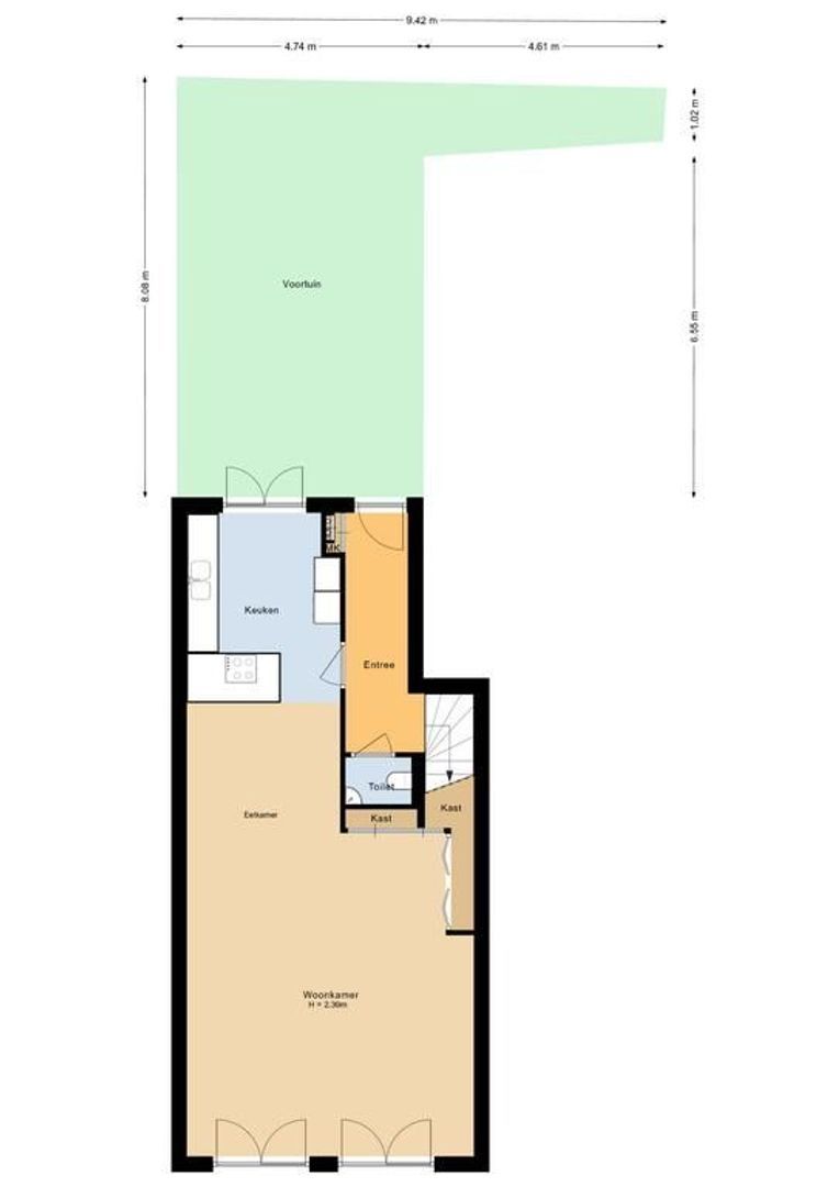 van Speijkstraat 2 B, Noordwijk plattegrond-0