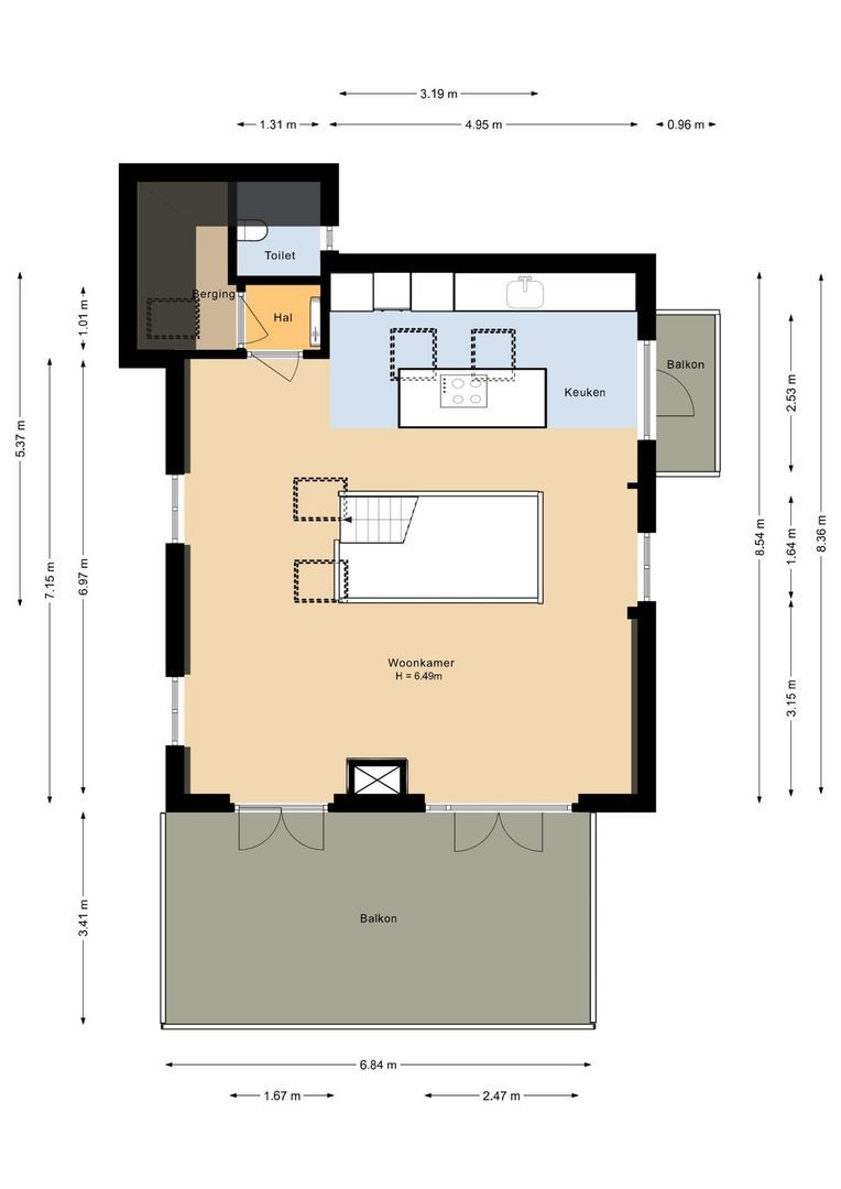 Rembrandtweg 1, Noordwijk plattegrond-2