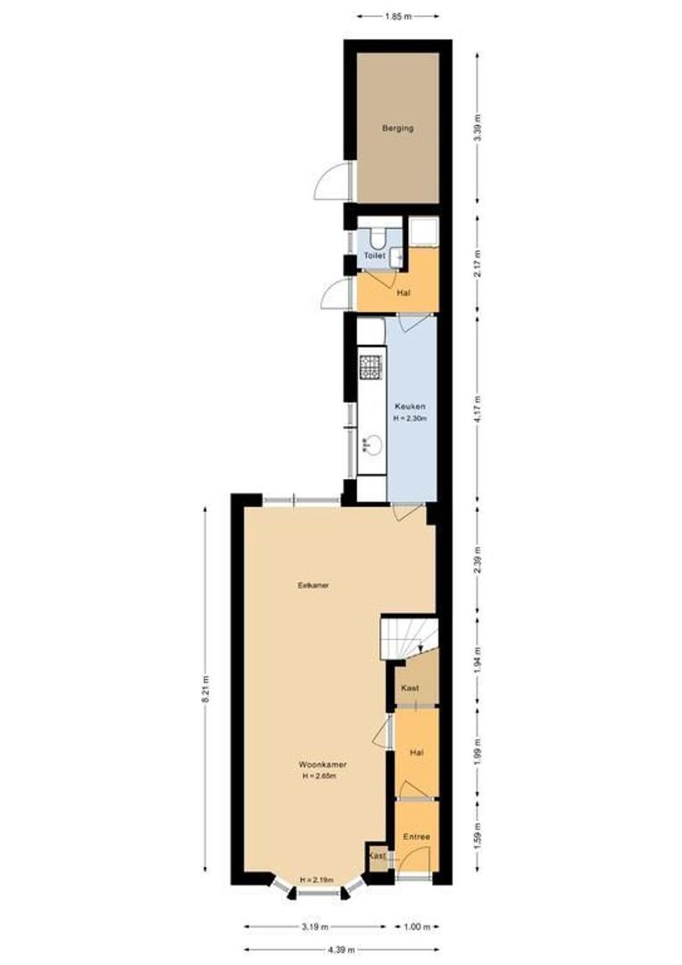 Weteringkade 34, Noordwijk plattegrond-1
