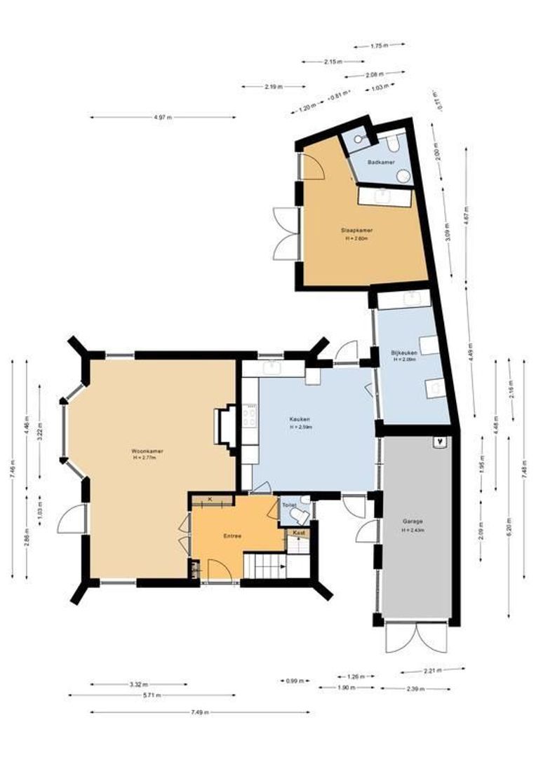 Piet Heinplein 1, Noordwijk plattegrond-1