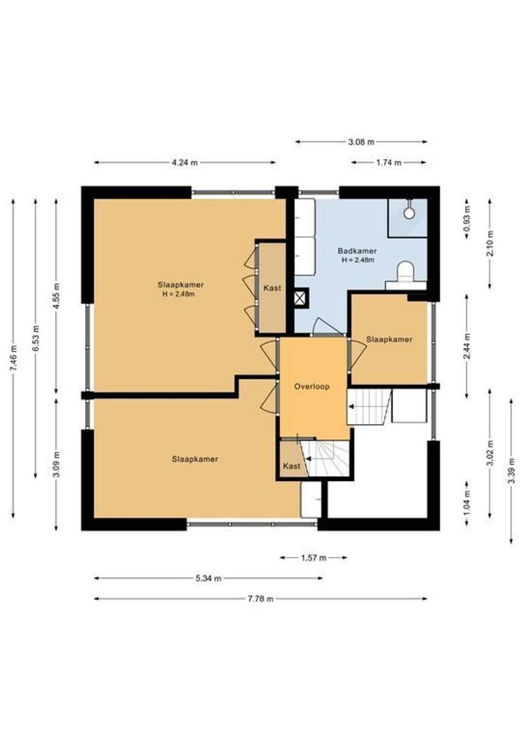 Piet Heinplein 1, Noordwijk plattegrond-2