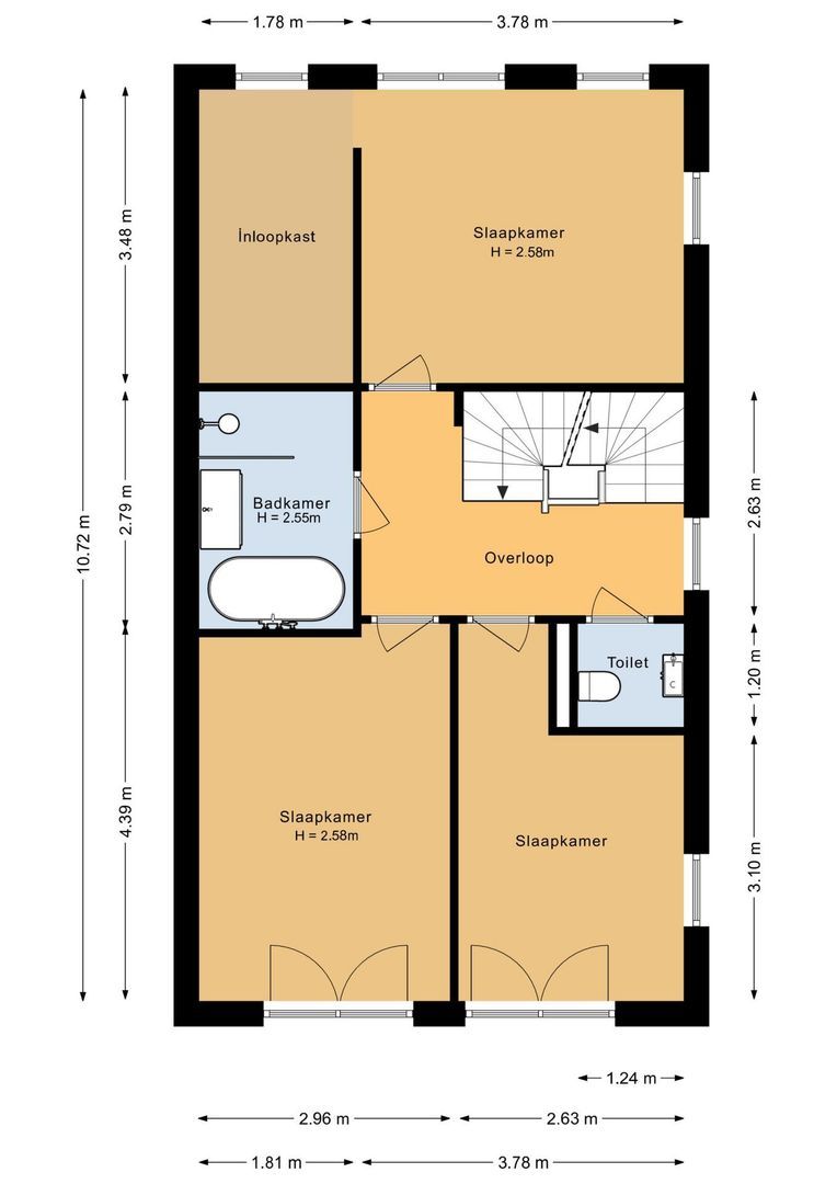 Oswald Wenckebachstraat 23, Noordwijk plattegrond-2