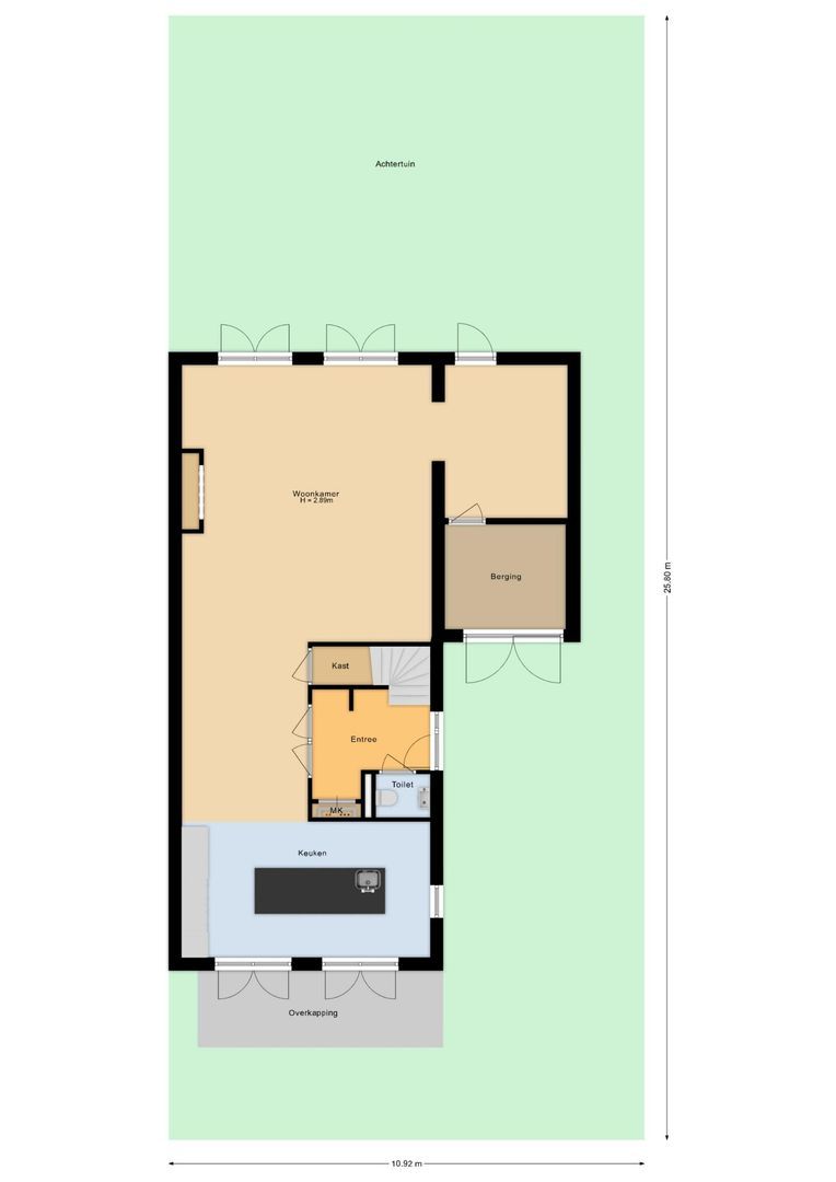 Oswald Wenckebachstraat 23, Noordwijk plattegrond-0