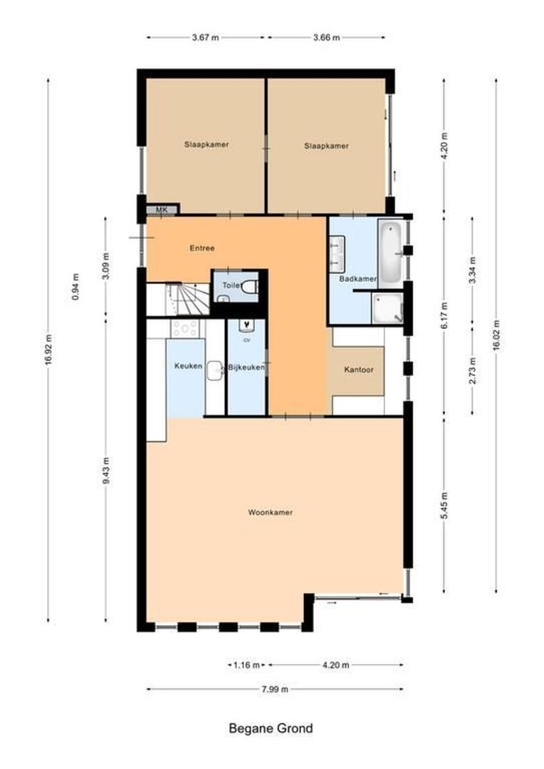 Tamarijnslaantje 31, Noordwijk plattegrond-0