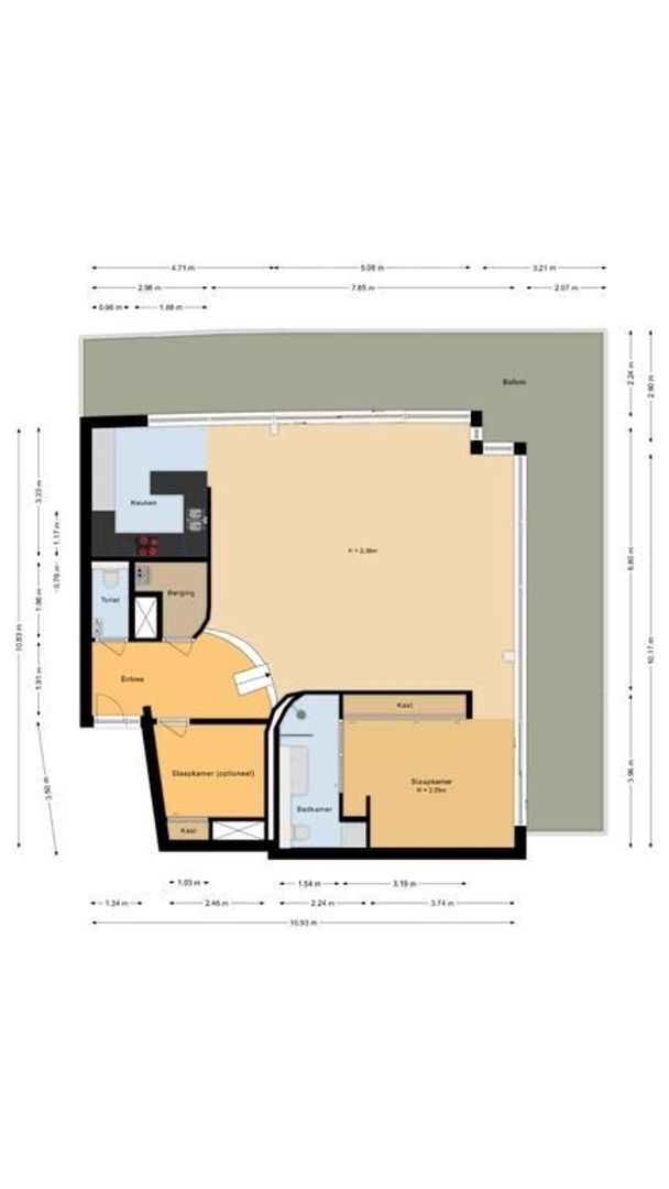 Wantveld 34, Noordwijk plattegrond-0