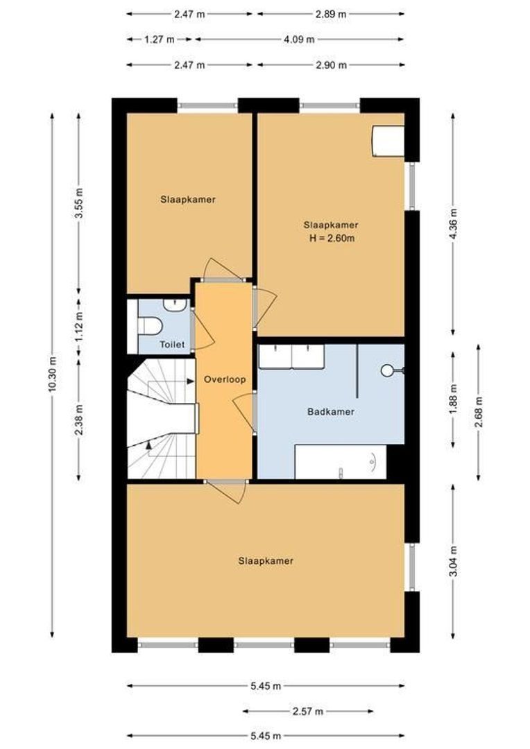 Losplaatskade 43, Noordwijk plattegrond-2